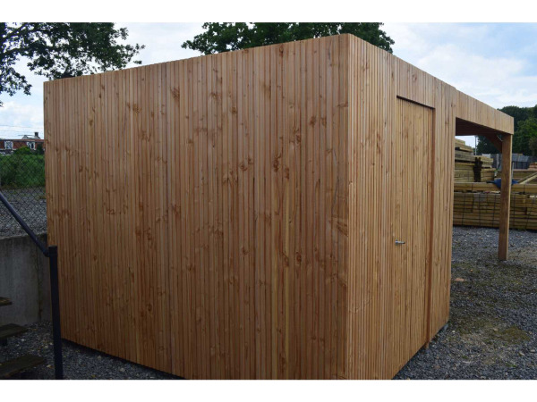 Tuinhuis triple-profiel met overkapping 295x650x240 cm – foto 6 – kavel bij XL Auctions