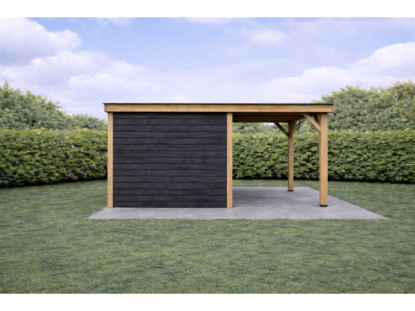 Douglas terrasoverkapping met berging 524x400x257cm – foto 3 – kavel bij XL Auctions