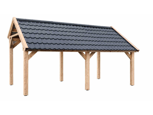 Douglas kapschuur met dakpanplaten - 280x300x290cm – foto 2 – kavel bij XL Auctions