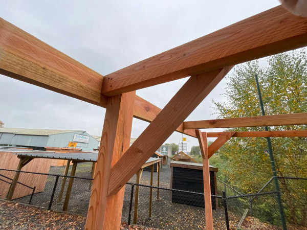 Carport constructie Douglas 960x310x210cm – foto 4 – kavel bij XL Auctions
