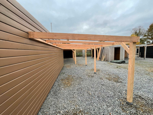 Carportframe muuraanbouw 1200x300x215 cm – foto 4 – kavel bij XL Auctions