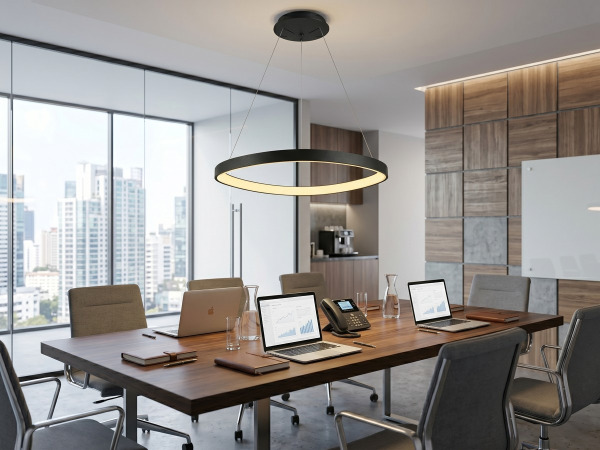 Hanglamp Zwart 62cm 50W LED CCT 3 Kleur & 3 Stappen Dimmen