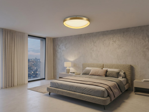 Plafondlamp Goud 62cm 50W LED CCT 3 Kleur & 3 Stappen Dimmen
