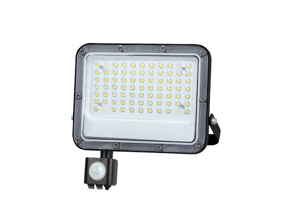 4x 50W 5000K LED Breedstralers met Sensor en Lens Waterdicht