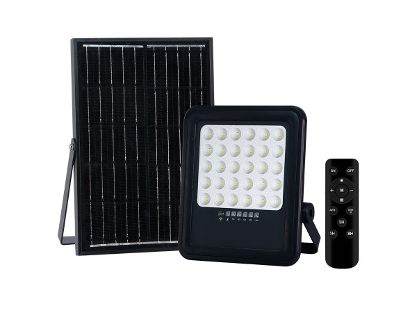 2x Solar 1000 Lumen LED Breedstraaler met Afstandsbediening