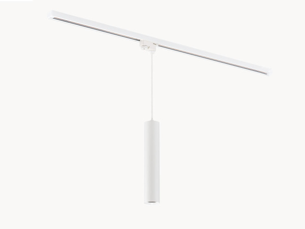 8x Railspot GU10 Decoratieve hanglamp cilinder 24cm zand wit