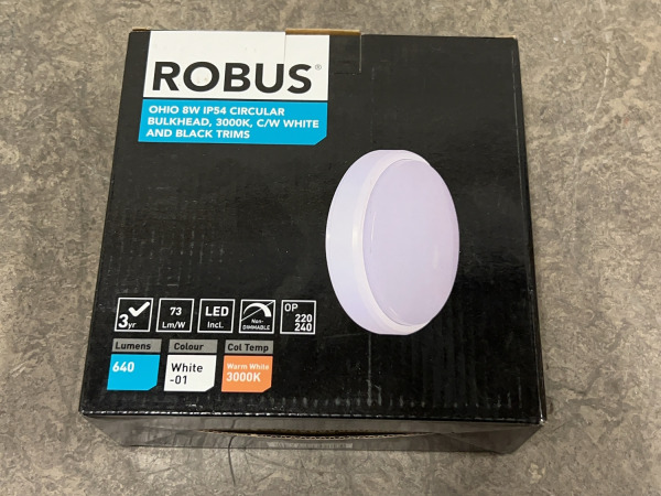 6x Robus schout rond 8W 3000K Ohio