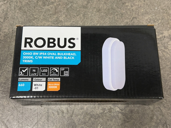 5x Robus schout ovaal 8W 3000K Ohio