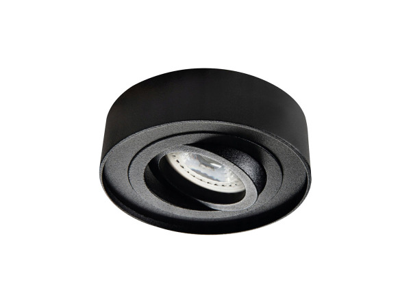 10x GU10 Inbouw armatuur zwart kantelbaar met lamphouder