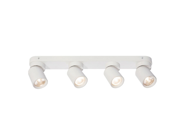 2x GU10 Opbouwspot Armatuur 4 cilinder zand wit