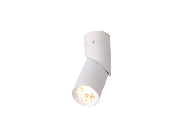 6x GU10 Opbouwspot Armatuur cilinder zand wit draaibaar