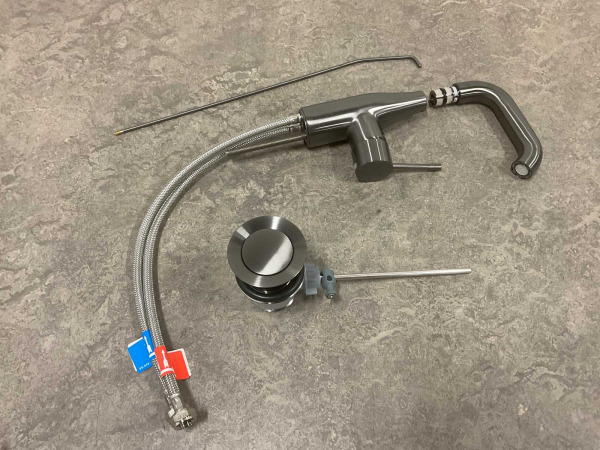 Grohe wastafelmengkraan Essence New hard grafiet geborsteld – foto 3 – kavel bij XL Auctions