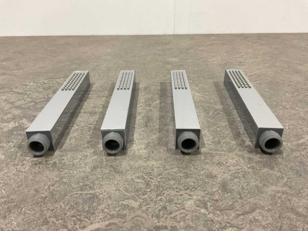 4x Alterna staafhanddouche vierkant chroom – foto 2 – kavel bij XL Auctions