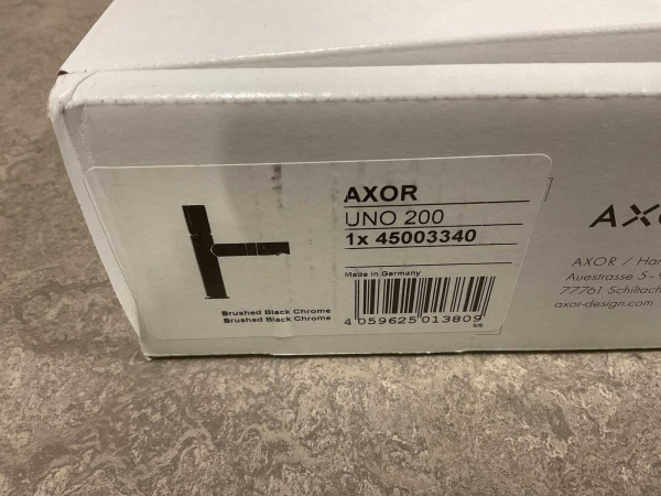 Axor wastafelkraan Uno geborsteld zwart chroom – foto 5 – kavel bij XL Auctions