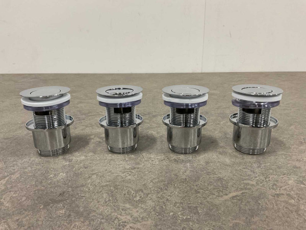 4x Beaux design wastafelplug 1 1/4" Lilas chroom – foto 2 – kavel bij XL Auctions