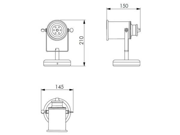 3x Beaux spotlamp E27 excl. lichtbron Montpellier zwart – foto 6 – kavel bij XL Auctions