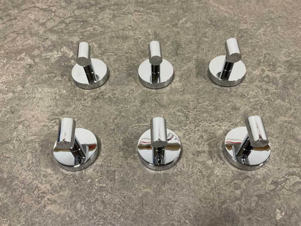 6x Beaux handdoekhaak magnetisch Ulis chroom – foto 7 – kavel bij XL Auctions