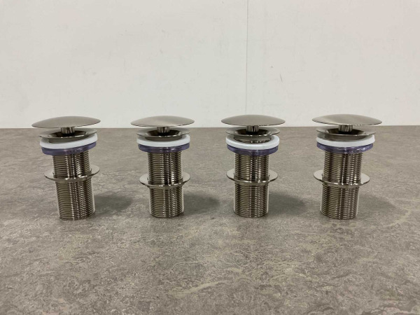 4x Beaux wastafelplug niet afsluitbaar Lilas geborsteld – foto 5 – kavel bij XL Auctions