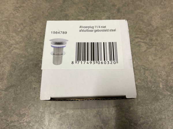 4x Beaux wastafelplug niet afsluitbaar Lilas geborsteld – foto 4 – kavel bij XL Auctions