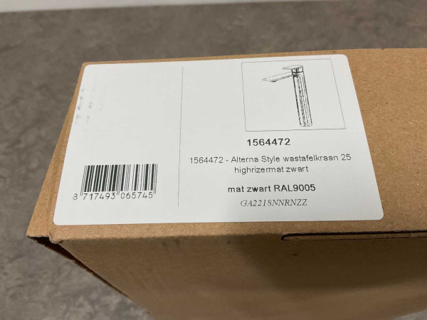 Beaux wastafelkraan highriser Lyon mat zwart – foto 5 – kavel bij XL Auctions