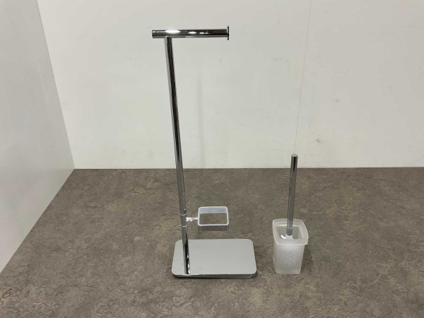 Beaux staande closetrol -en borstelhouder Ulis chroom – foto 2 – kavel bij XL Auctions