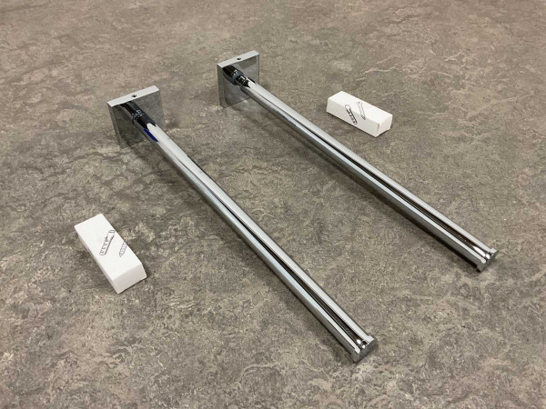 2x Alterna handdoekhouder telescopisch 33-53cm chroom – foto 7 – kavel bij XL Auctions