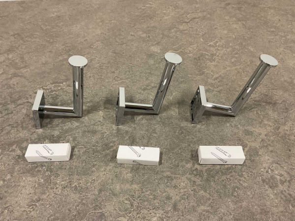 3x Alterna reserverolhouder Siena chroom – foto 2 – kavel bij XL Auctions