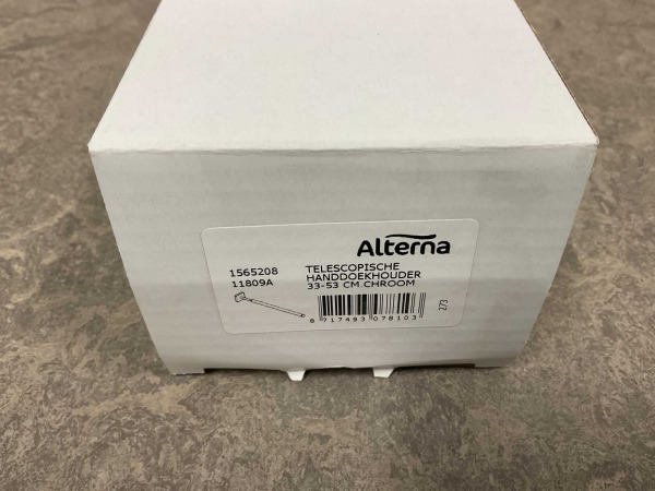 2x Alterna handdoekhouder telescopisch 33-53cm chroom – foto 6 – kavel bij XL Auctions