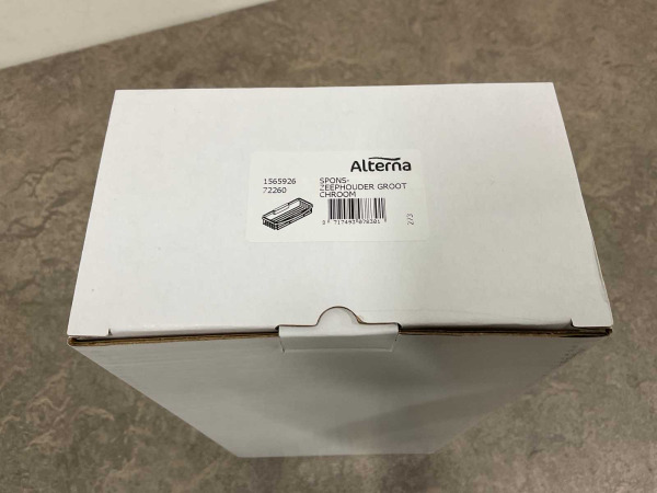 2x Alterna spons-zeephouder groot chroom – foto 4 – kavel bij XL Auctions
