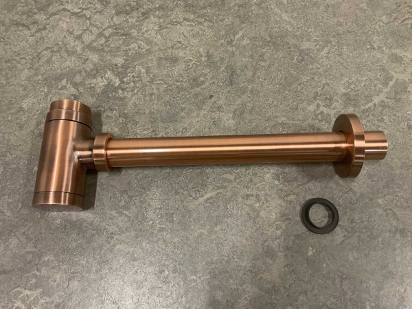 2x Alterna design fontein bekersifon 1 1/4" Flowline koper – foto 2 – kavel bij XL Auctions