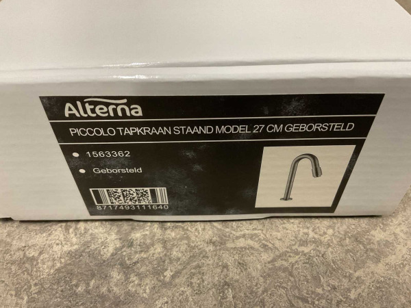 Alterna tapkraan staand 27cm Piccolo geborsteld nikkel – foto 4 – kavel bij XL Auctions