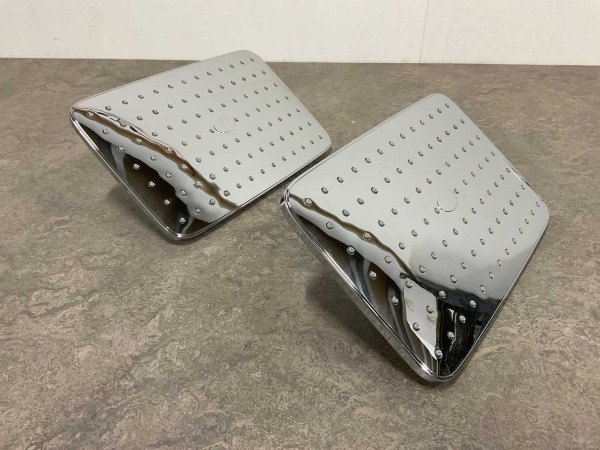 2x Beaux hoofddouche rechthoekig 29x18cm Port chroom – foto 3 – kavel bij XL Auctions