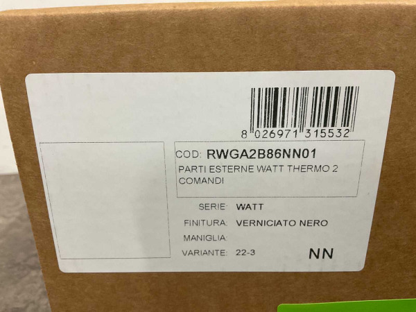 Treemme thermostaatkraan opbouw Watt mat zwart – foto 5 – kavel bij XL Auctions