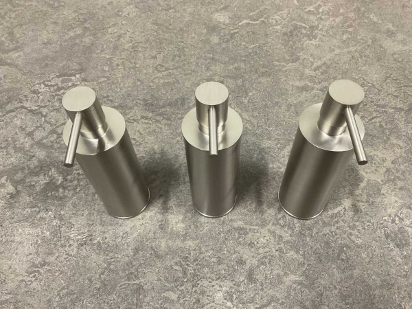 3x Beaux zeepdispenser staand 150ml Ulis geborsteld – foto 2 – kavel bij XL Auctions