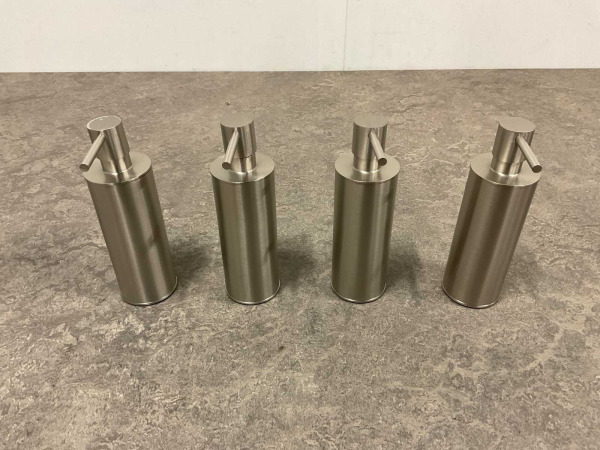 4x Beaux zeepdispenser staand 150ml Ulis geborsteld – foto 2 – kavel bij XL Auctions