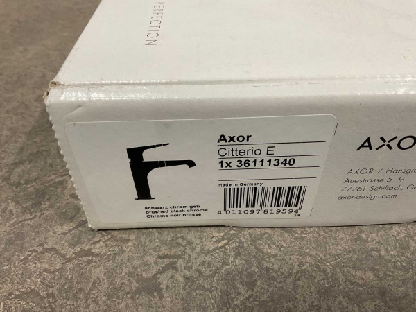 Axor wastafelkraan rechte greep Citterio E zwart chroom – foto 6 – kavel bij XL Auctions