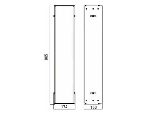 Emco montageraam 805x174x150mm Asis aluminium – foto 3 – kavel bij XL Auctions