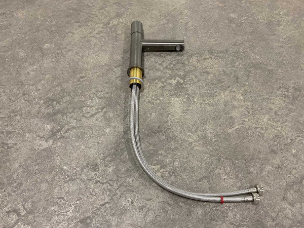Axor wastafelkraan 110 Uno geborsteld zwart chroom – foto 2 – kavel bij XL Auctions