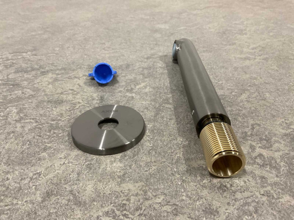 Hansgrohe baduitloop recht Axor Uno black brushed chrome – foto 3 – kavel bij XL Auctions