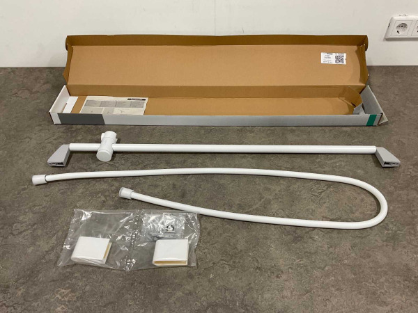 Hansgrohe douchestang 90cm m/doucheslang Unica mat wit – foto 2 – kavel bij XL Auctions