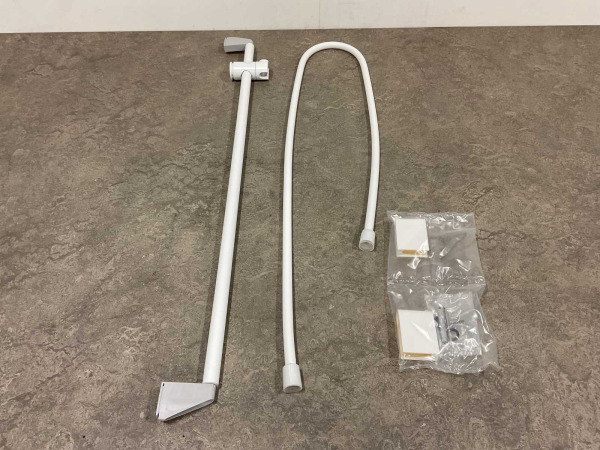 Hansgrohe douchestang 90cm m/doucheslang Unica mat wit – foto 3 – kavel bij XL Auctions