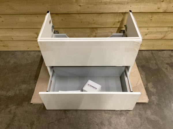 Detremmerie wastafelonderkast push open 80x45x59cm mat wit – foto 3 – kavel bij XL Auctions