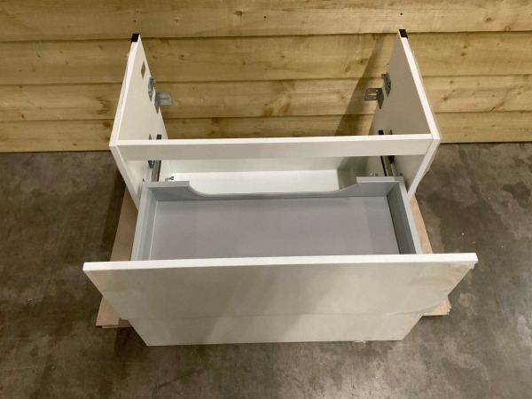 Detremmerie wastafelonderkast push open 80x45x59cm mat wit – foto 4 – kavel bij XL Auctions