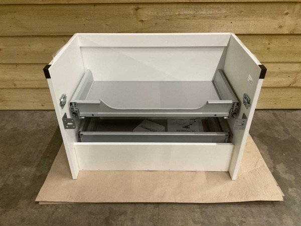 Detremmerie wastafelonderkast push open 80x45x59cm mat wit – foto 7 – kavel bij XL Auctions