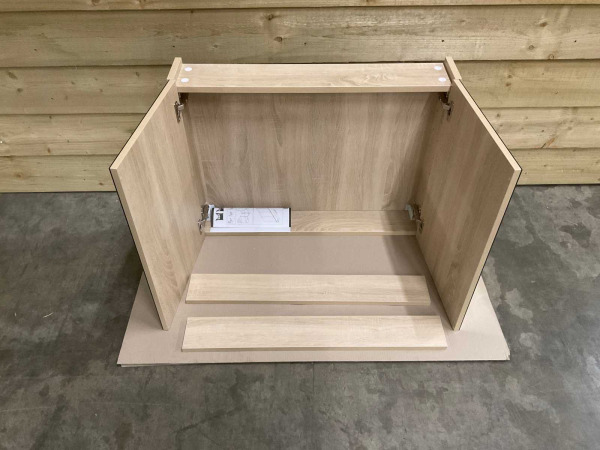 Spiegelkast Eiken Softclose 80x15x60,5cm – foto 2 – kavel bij XL Auctions