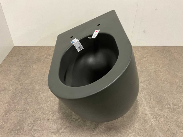 Hatria wandtoilet 53cm cycloneflush Futura mat zwart – foto 5 – kavel bij XL Auctions