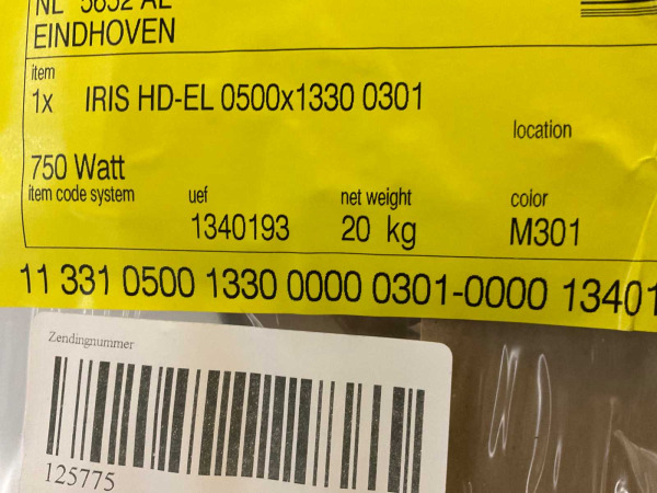 Vasco radiator 500x1330mm Iris Hd-El antraciet – foto 8 – kavel bij XL Auctions