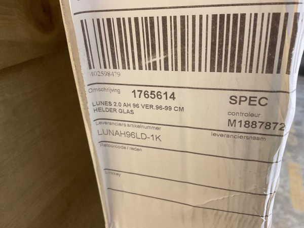 Novellini douchedeur deel re. 96-99cm Lunes 2.0 chroom – foto 2 – kavel bij XL Auctions