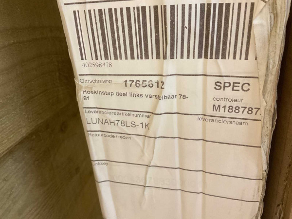Novellini douchedeur 78/81cm Lunes 2.0 helder chroom – foto 2 – kavel bij XL Auctions