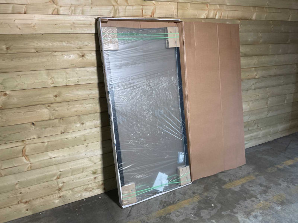 Novellini N180 F100 zijwand 97,5-99,5cm helder glas zwart – foto 6 – kavel bij XL Auctions